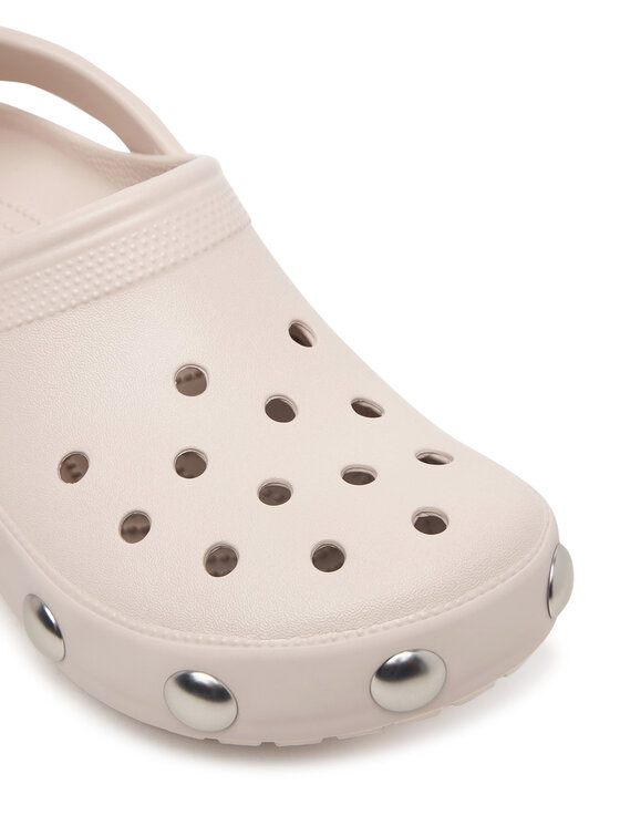 Crocs Crocs Pantoletten Classic Big Studded Clog 214236 Creme