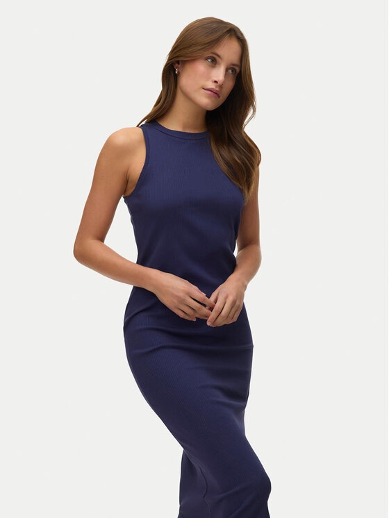 Vero Moda Vero Moda Sukienka letnia Lavender 10230437 Granatowy Slim Fit