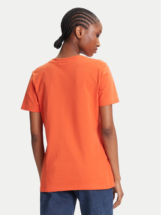 Tommy Hilfiger Tommy Hilfiger Tričko Script WW0WW45746 Oranžová Regular Fit