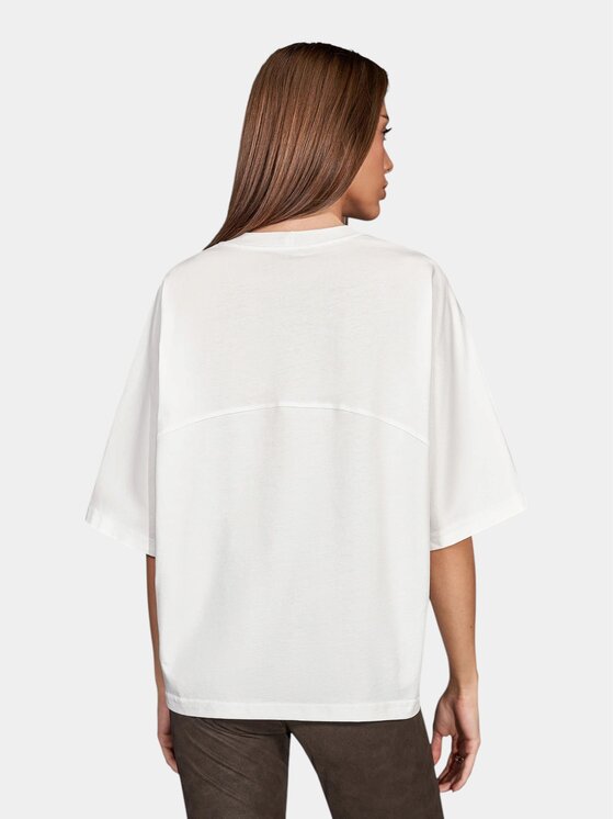 MADE BY SOCIETY MADE BY SOCIETY T-Shirt Secrette - T28032 Biały Basic Fit