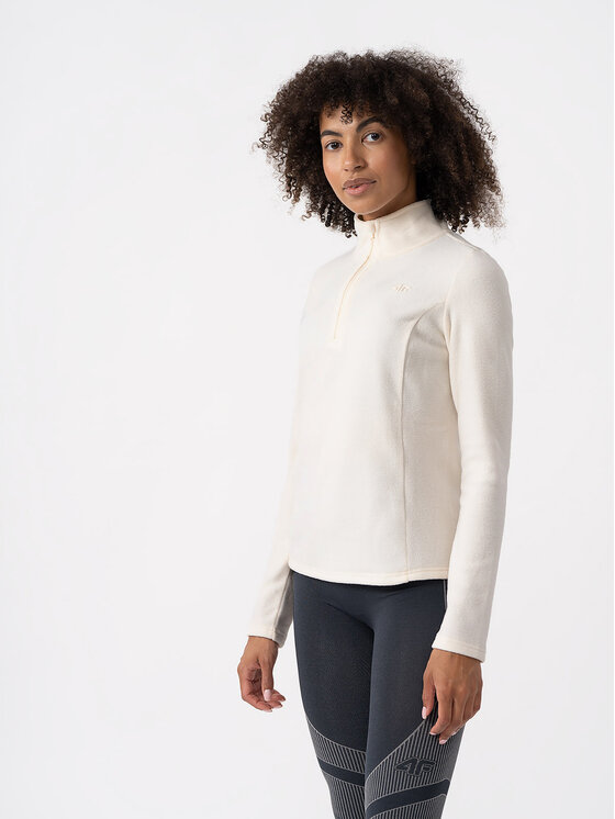 4F 4F Intimo termico pezzo sopra 4FAW23UFLEF031 Écru Slim Fit