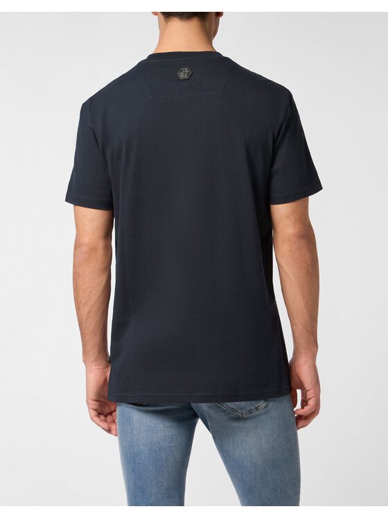 PHILIPP PLEIN PHILIPP PLEIN T-Shirt 27109 Granatowy Regular Fit
