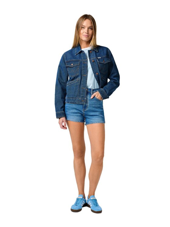 Wrangler Wrangler Kurtka jeansowa 112362331 Niebieski Relaxed Fit