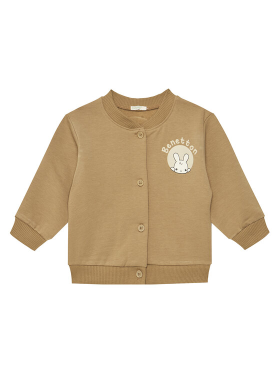 United Colors Of Benetton United Colors Of Benetton Felpa 35Q2A501F Marrone Regular Fit