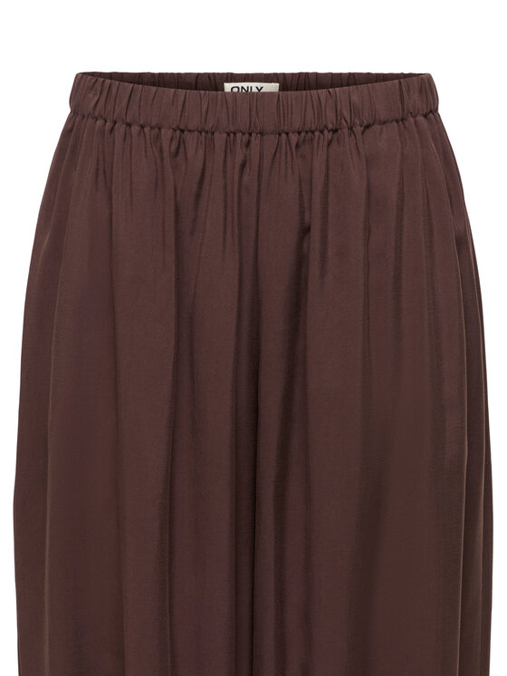 ONLY ONLY Hlače iz tkanine Scarly 15380514 Rjava Relaxed Fit