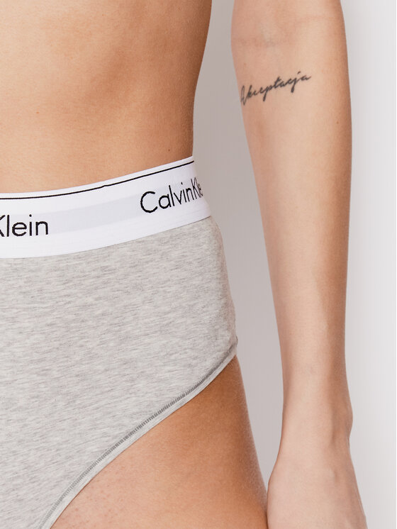 Calvin Klein Underwear Mutande classiche a vita alta 000QF6280E Grigio