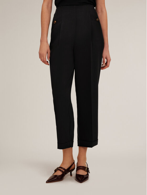 Motivi Motivi Pantaloni di tessuto P278Q003924N033 Nero Cropp Fit
