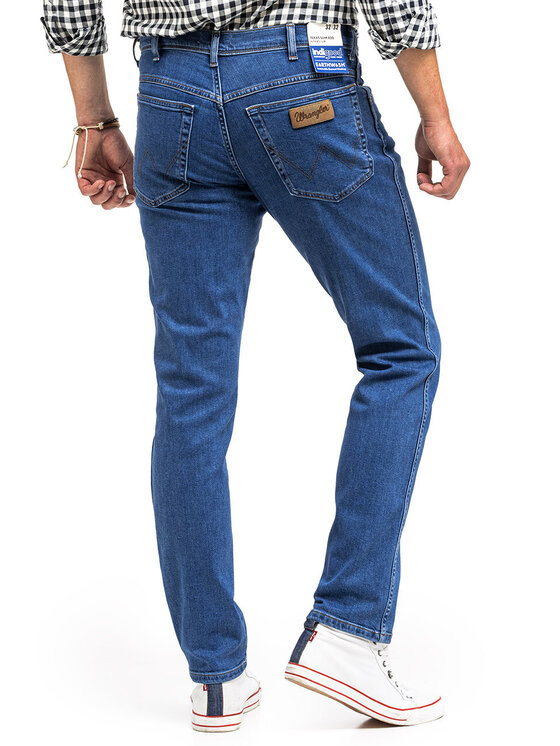 Wrangler Wrangler Jeansy TEXAS SLIM Niebieski Slim Fit