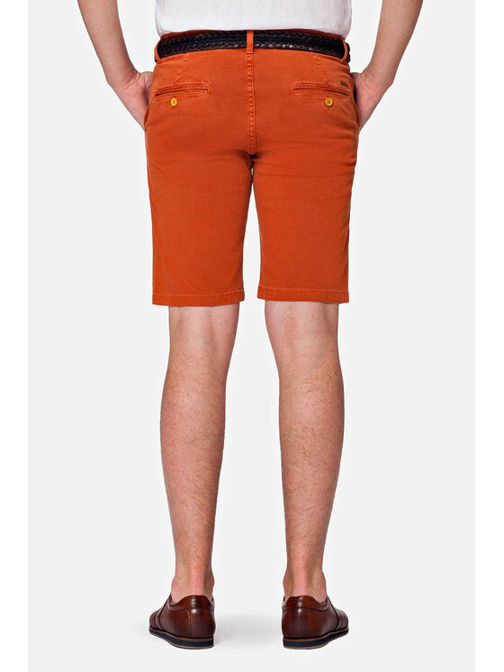 Lancerto Lancerto Szorty materiałowe Atlantico Pomarańczowy Regular Fit