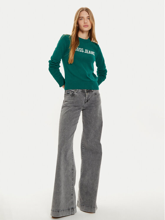 Guess Jeans Guess Jeans Sweater W4BR10 Z3HM1 Zöld Regular Fit