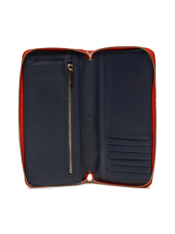 Tommy Hilfiger Tommy Hilfiger Великий жіночий гаманець Iconic Tommy Large Za Mono AW0AW15743 Червоний