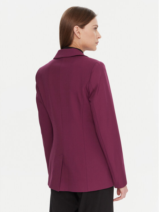 United Colors Of Benetton United Colors Of Benetton Marynarka 2L4HDW02W Fioletowy Slim Fit