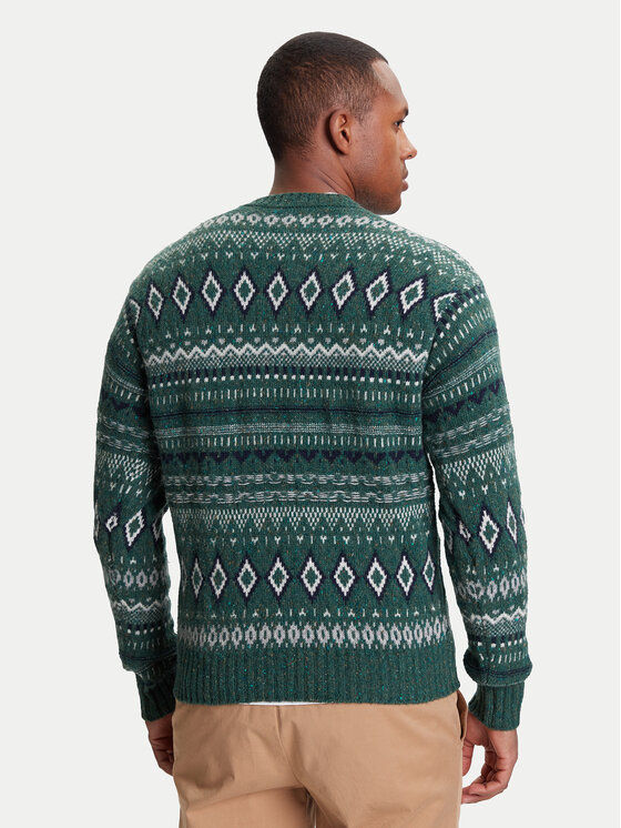 United Colors Of Benetton United Colors Of Benetton Sweter 1137K107V Zielony Regular Fit