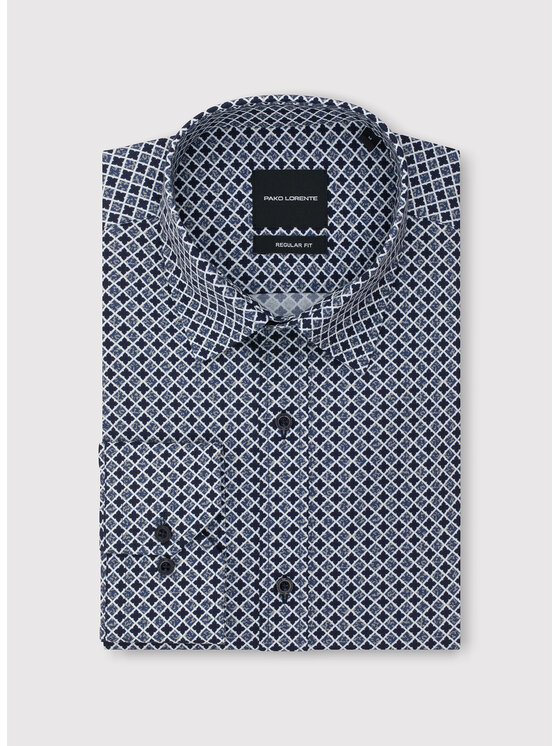 Pako Lorente Pako Lorente Koszula P25WF-1X-043 Granatowy Regular Fit