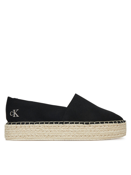 Damskie Espadryle Calvin Klein Jeans, Rozmiar 38, Czarne, Flatform Esdparille Mg/Hdw YW0YW01737