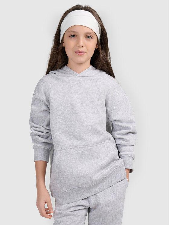 4F 4F Bluza BASIC+ Szary Loose Fit