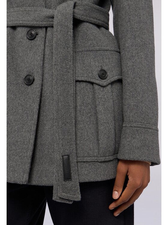 Trussardi Trussardi Płaszcz 8919A000321N013 Szary Regular Fit