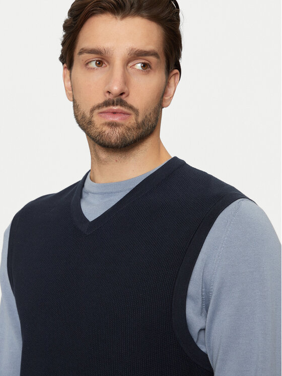 s.Oliver s.Oliver Pulover 2152687 Bleumarin Regular Fit