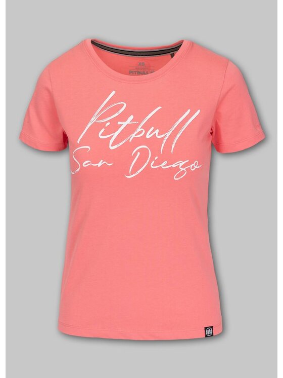 T-Shirt, rozmiar XL, Koralowe, Koszulka damska PITBULL SD M