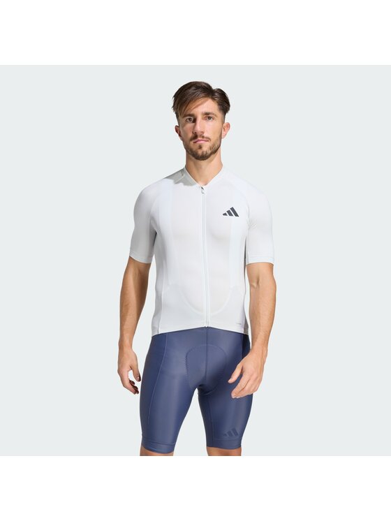 adidas Koszulka rowerowa, rozmiar M Szary, ESSENTIALS CYCLING JERSEY