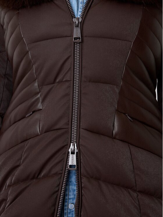 Guess Guess Zimski kaput W4BL61 WGLZ0 Smeđa Slim Fit