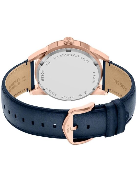 Fossil Fossil Zegarek FS6196 Niebieski