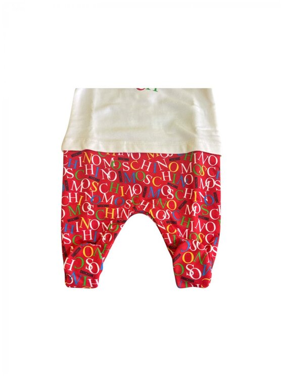 LOVE MOSCHINO LOVE MOSCHINO Komplet body i śpiochy mmy06z_rosso Czerwony