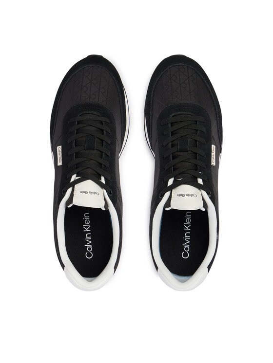 Calvin Klein Calvin Klein Tenisice Retro Runner Ripstop Aop Ny HM0HM02140 Crna