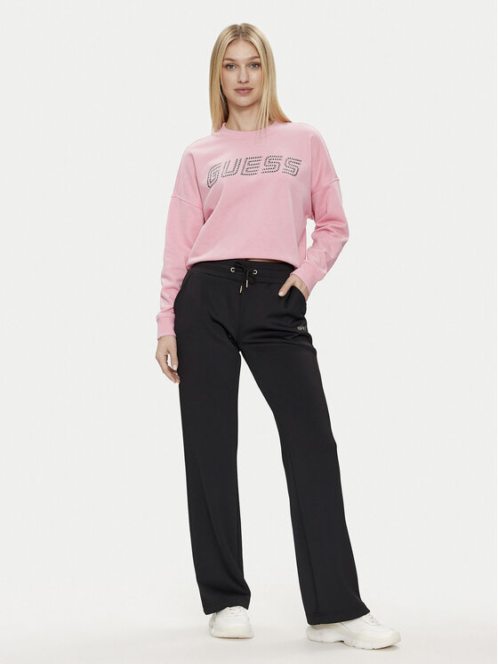 Guess Guess Felpa Skylar V4GQ07 K8802 Rosa Relaxed Fit