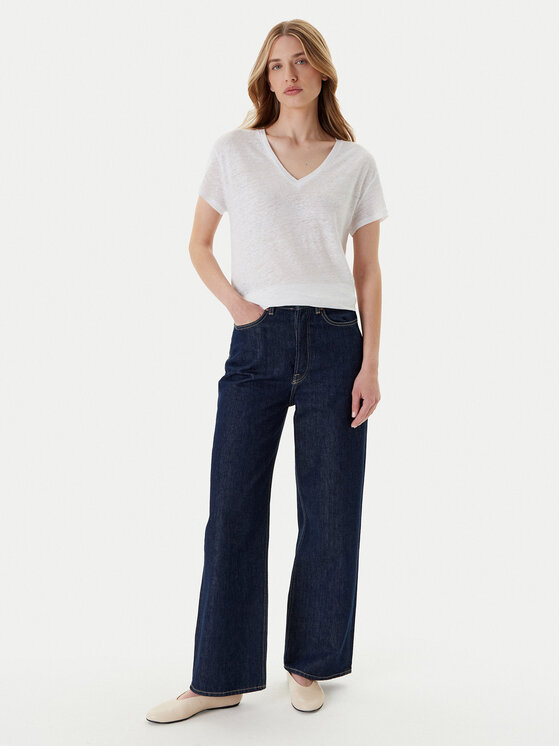 United Colors Of Benetton United Colors Of Benetton Majica 37UJD401Q Bela Regular Fit