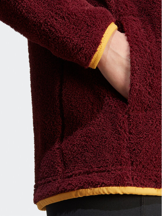 adidas adidas Polár kabát Terrex XPLORIC High-Pile-Fleece IN3105 Bordó Regular Fit