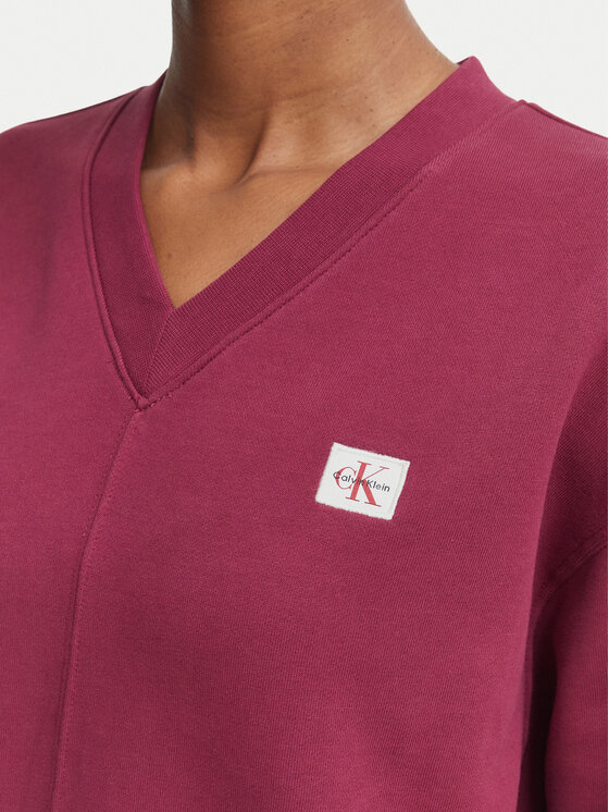 Calvin Klein Jeans Calvin Klein Jeans Bluza LV047E237G Czerwony ciemny Regular Fit
