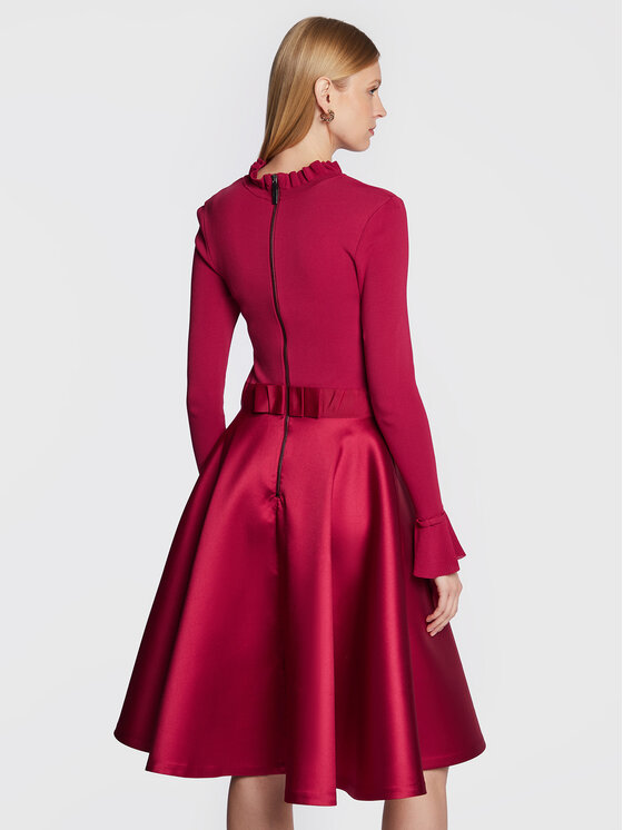 Ted Baker Ted Baker Sukienka koktajlowa Zadi 258627 Bordowy Regular Fit