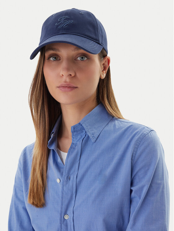 Tommy Hilfiger Tommy Hilfiger Šiltovka Embroidered Cap AW0AW17489 Tmavomodrá