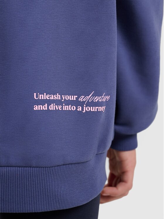 4F 4F Felpa 4FJRAW25TSWSF2428-33S Blu Oversize