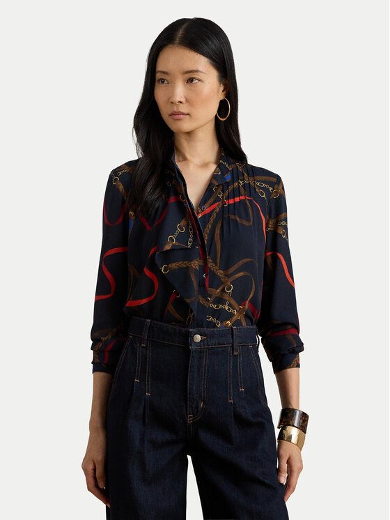 LAUREN RALPH LAUREN LAUREN RALPH LAUREN Košile 200P03553001 Tmavomodrá Regular Fit