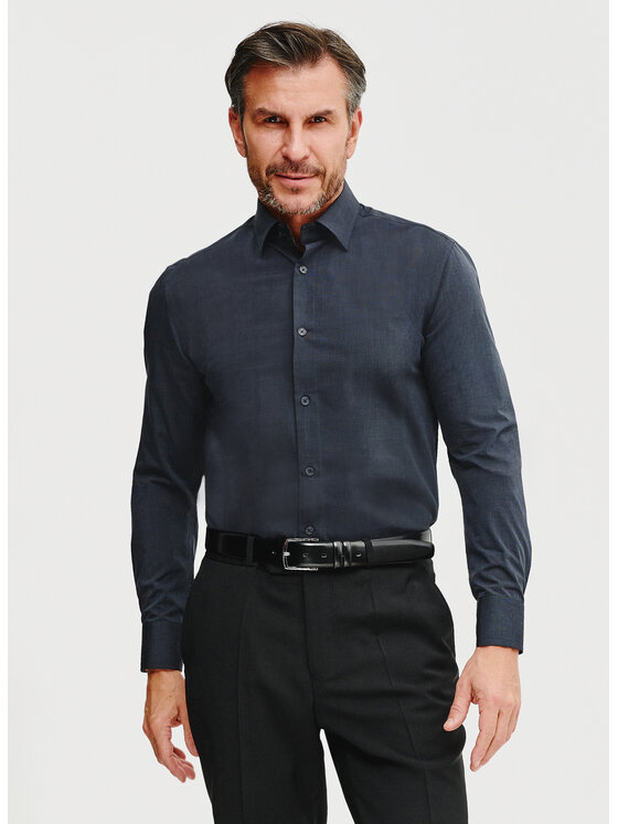 Pako Lorente Pako Lorente Koszula P25SF-1X-009 Szary Slim Fit