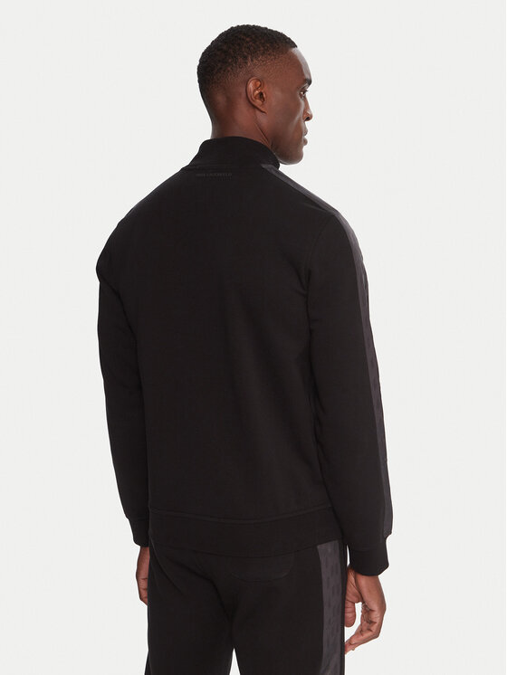 KARL LAGERFELD KARL LAGERFELD Majica dugih rukava 705035 554910 Crna Regular Fit
