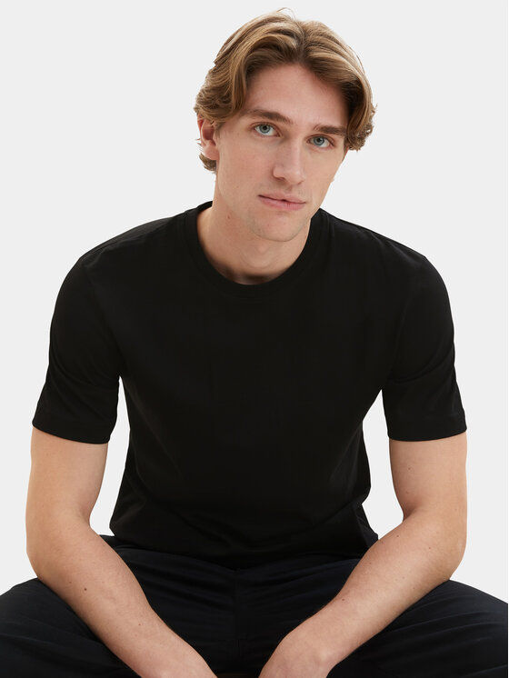 Tom Tailor Tom Tailor Set dveh majic 1037741 Črna Regular Fit
