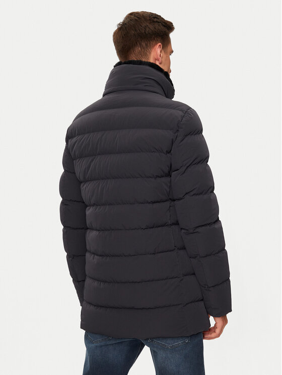 Hetregó Hetregó Пухено яке William 8N435R Сив Regular Fit