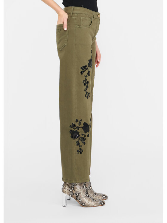 Liu Jo Liu Jo Pantaloni di tessuto UF5245T012AM9767 Verde Regular Fit