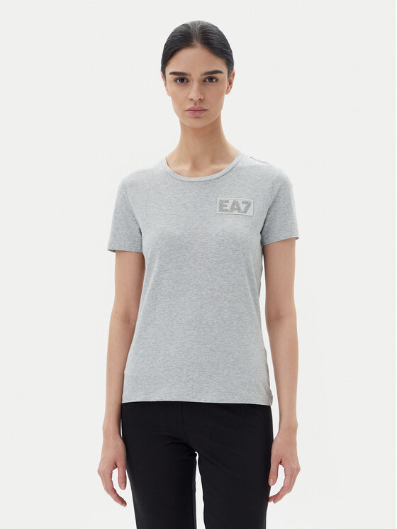 EA7 Emporio Armani EA7 Emporio Armani T-krekls 7W000492 AF10373 O8002 Pelēks Regular Fit