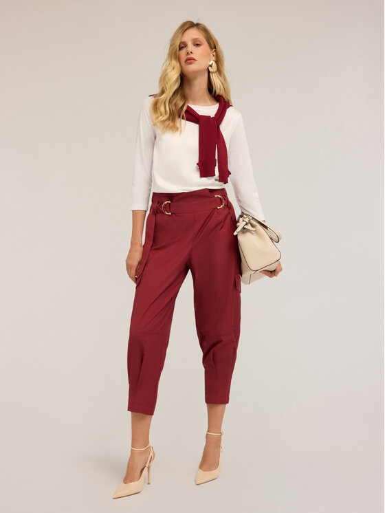 Motivi Motivi T-shirt G064W703440N011 Bianco Regular Fit