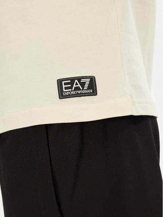 EA7 Emporio Armani EA7 Emporio Armani Tricou 7M000138 AF10375 U1079 Écru Regular Fit