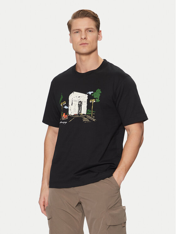 Jack & Jones Jack & Jones T-Shirt Machester 12273549 Czarny Relaxed Fit