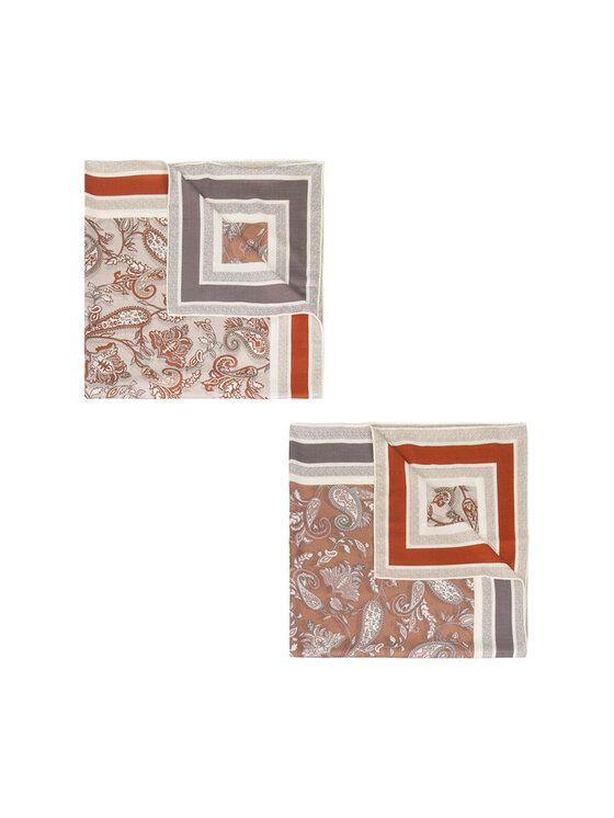 ALLORA BE UNIQUE ALLORA BE UNIQUE Foulard Sciarpa in lana e seta Beige