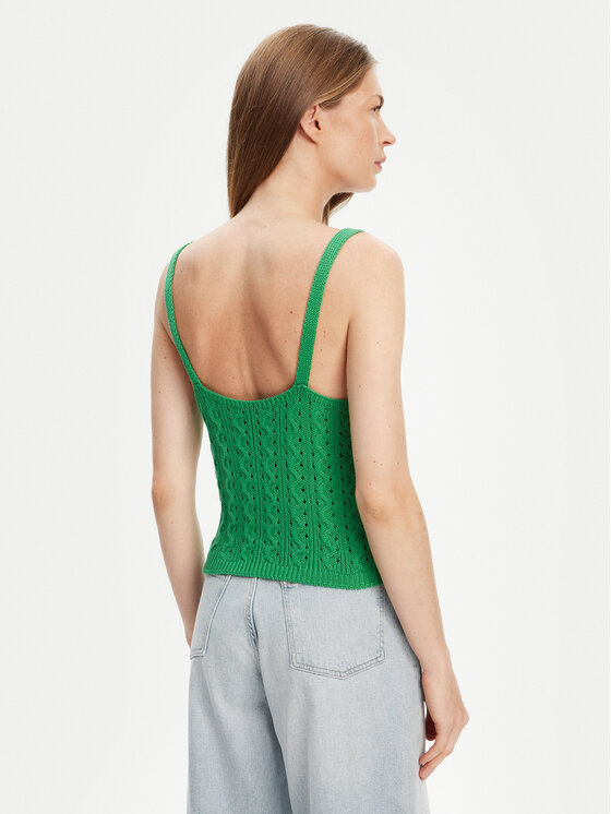 United Colors Of Benetton United Colors Of Benetton топ 101TDH01B Зелен Slim Fit