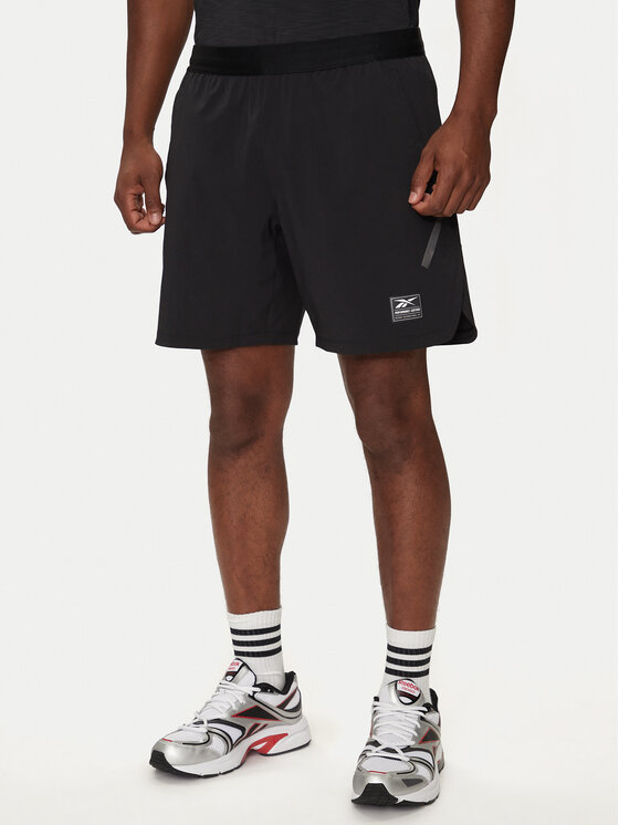 Reebok Reebok Sportovní kraťasy Certified Strength+Short IC1611 Černá Regular Fit