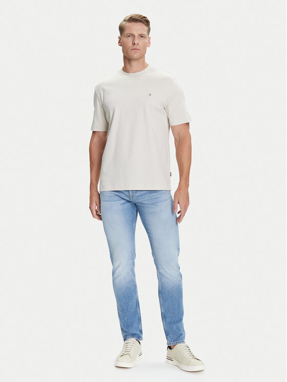 BOSS BOSS T-krekls C-Taut 01 50520298 Bēšs Regular Fit
