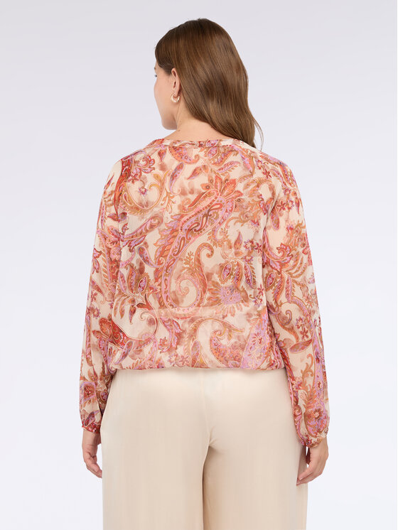 Fiorella Rubino Fiorella Rubino Bluzka 2021T002399N0R6 Różowy Regular Fit
